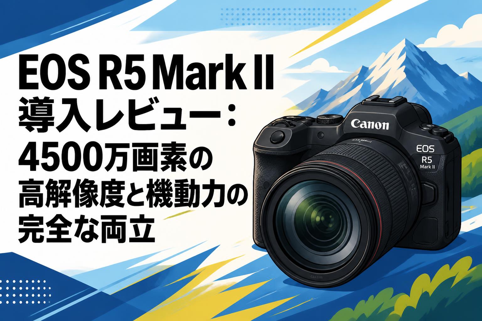 EOS R5 Mark II 導入レビュー：4500万画素の高解像度と機動力の完全な