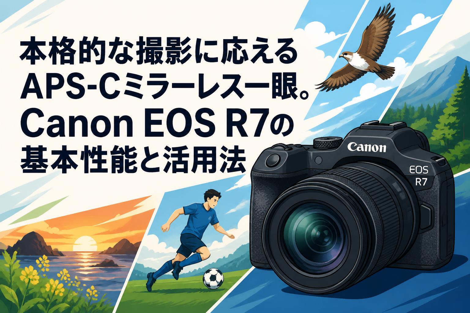 本格的な撮影に応えるAPS-Cミラーレス一眼。Canon EOS R7の基本性能と