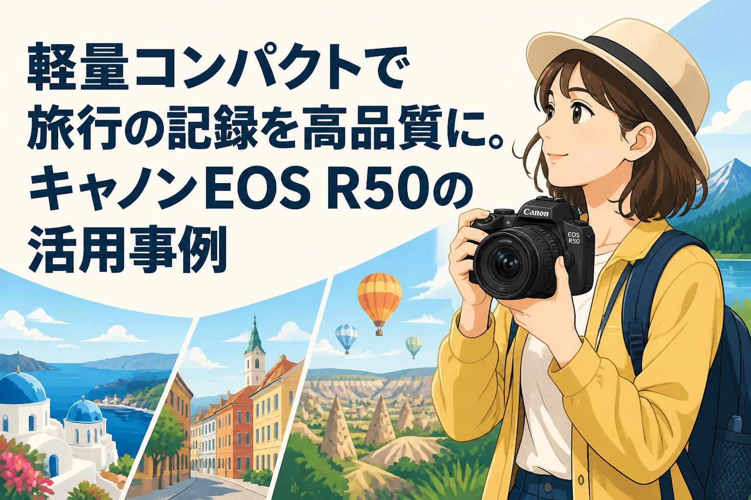 軽量コンパクトで旅行の記録を高品質に。キャノンEOS R50の活用事例
