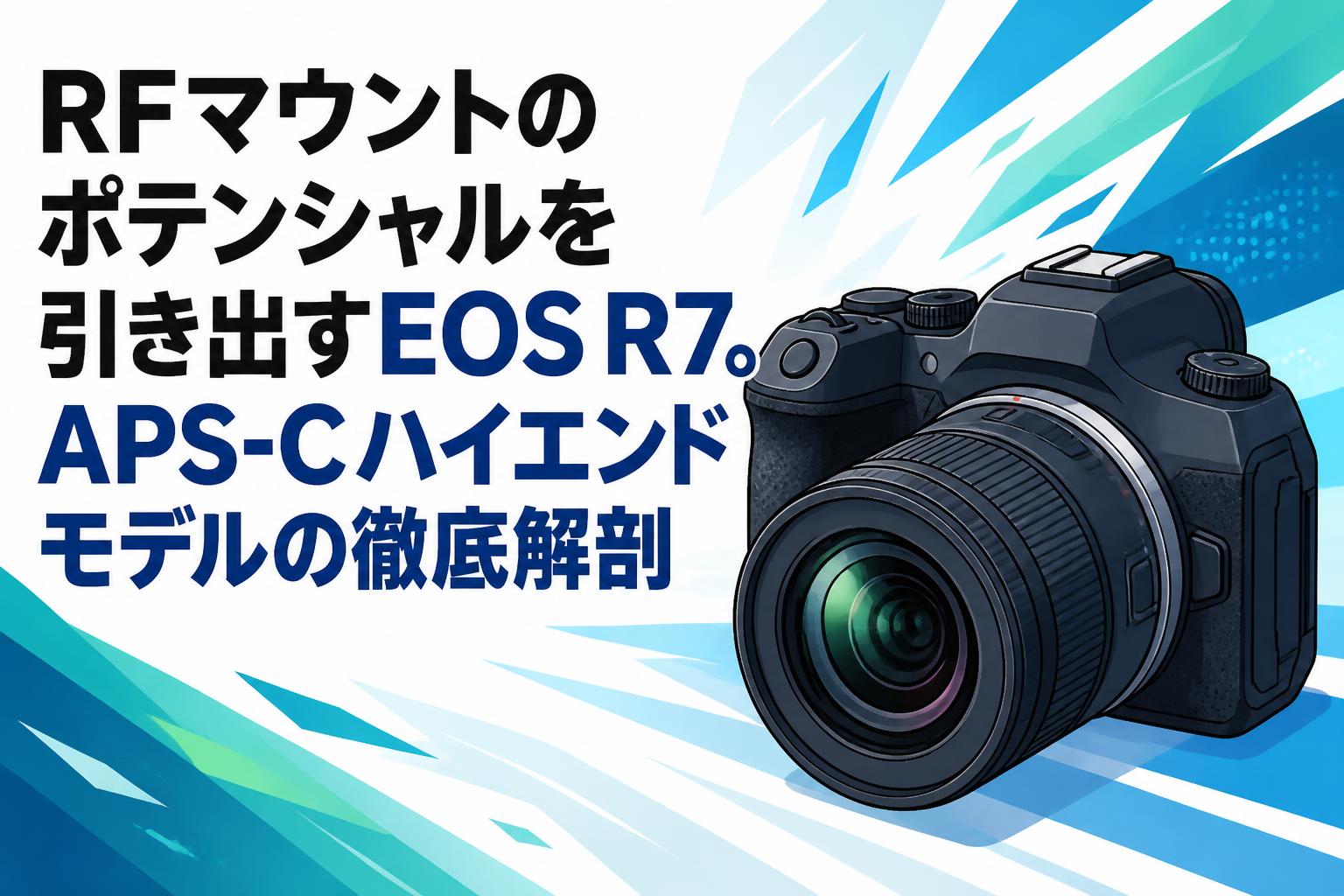 RFマウントのポテンシャルを引き出すEOS R7。APS-Cハイエンドモデルの