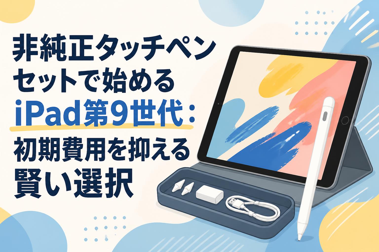 非純正タッチペンセットで始めるiPad第9世代：初期費用を抑える賢い