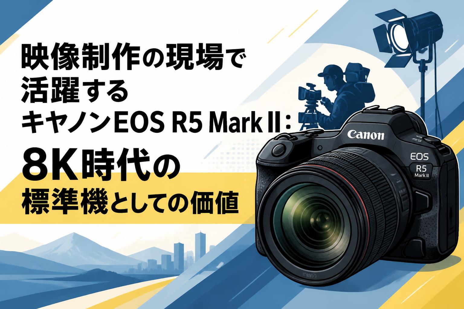 映像制作の現場で活躍するキャノンEOS R5 Mark II：8K時代の標準機