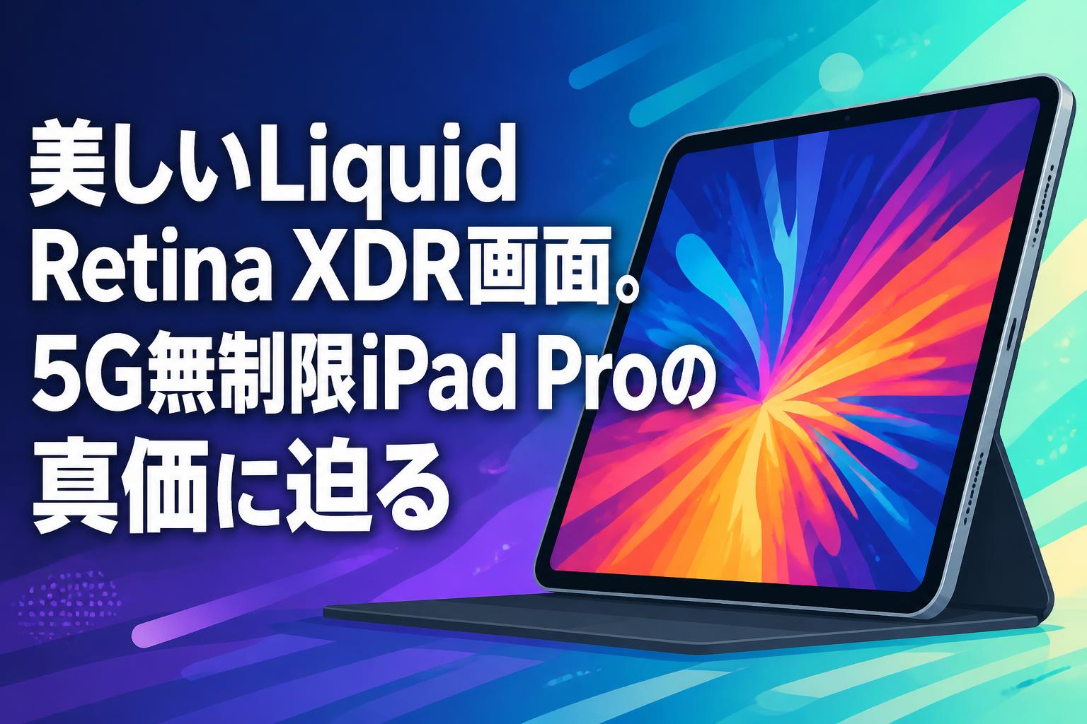 美しいLiquid Retina XDR画面。5G無制限iPad Proの真価に迫る | PANDA