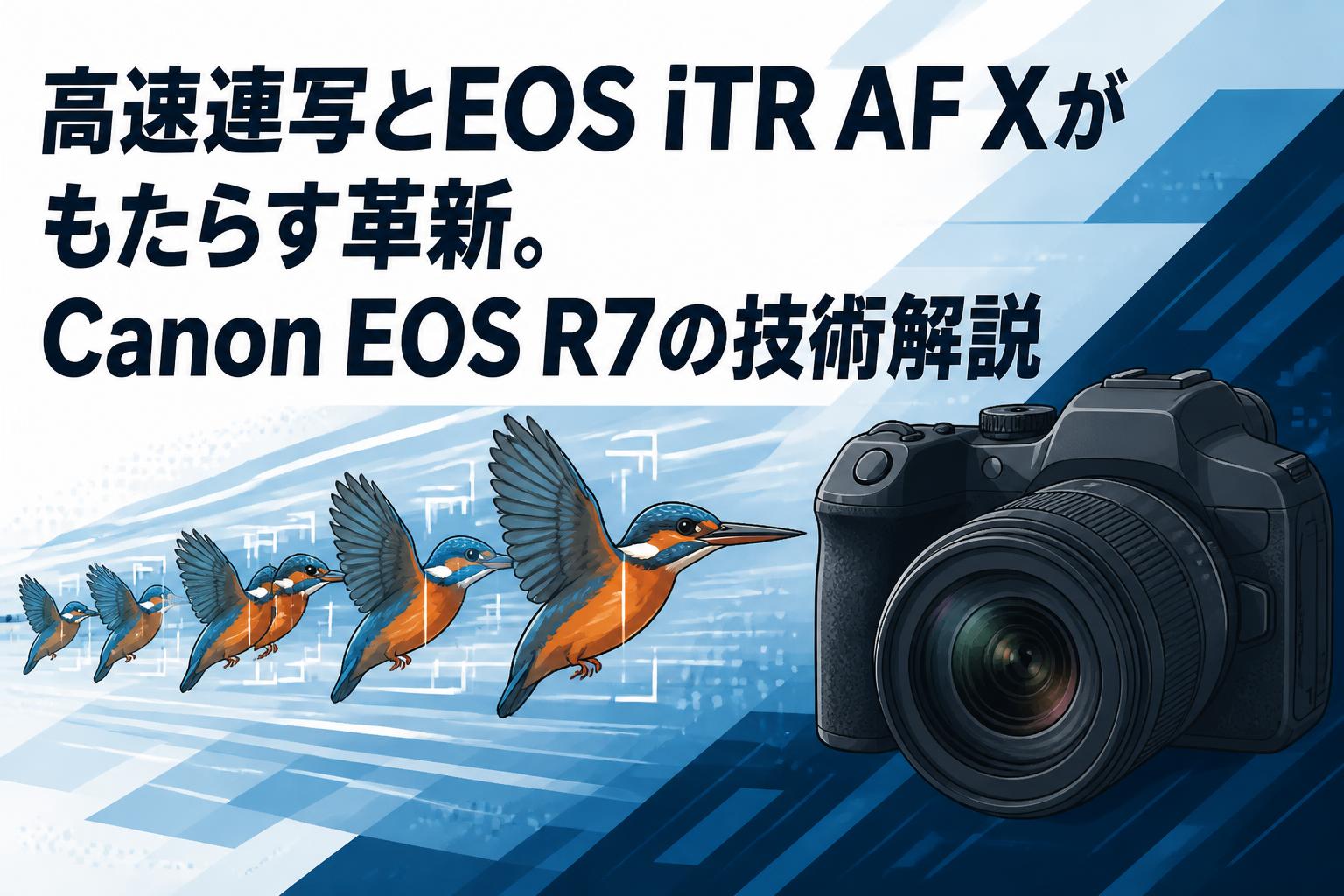 高速連写とEOS iTR AF Xがもたらす革新。Canon EOS R7の技術解説