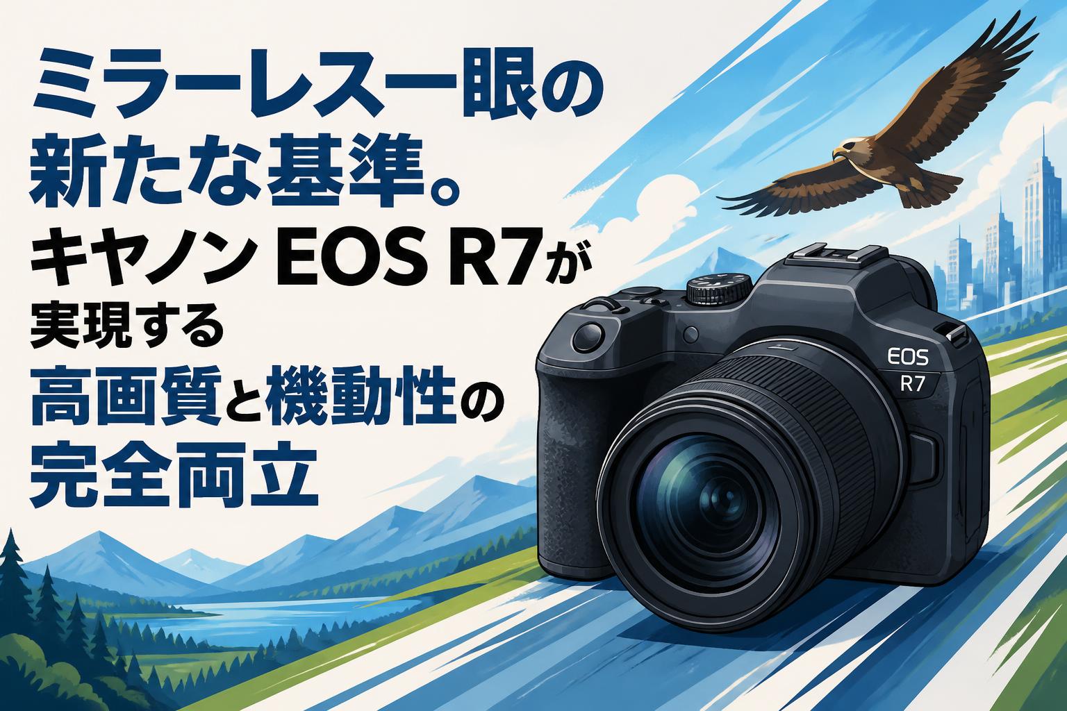 【動作確認済】 Canon EOS 7 F1225-170-1-1p y ミラーレス一眼の新たな基準。キヤノン EOS R7が実現する高画質と機動