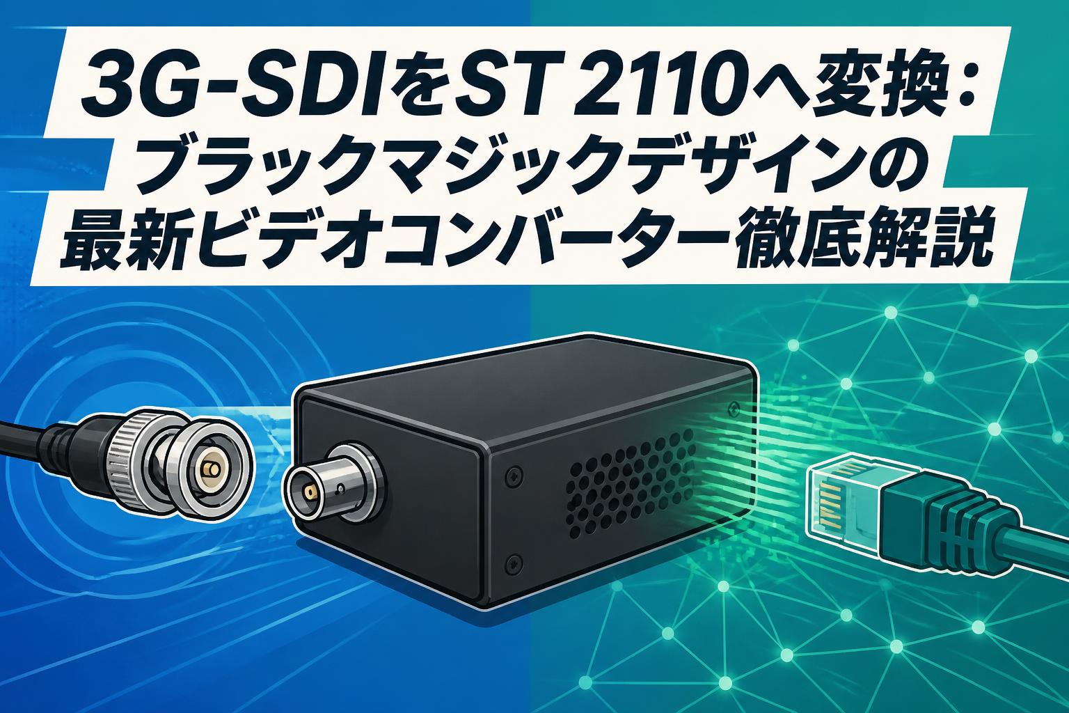 MPS-30 ビデオデコーダー 3G-SDIをST 2110へ変換：ブラックマジックデザインの最新ビデオ
