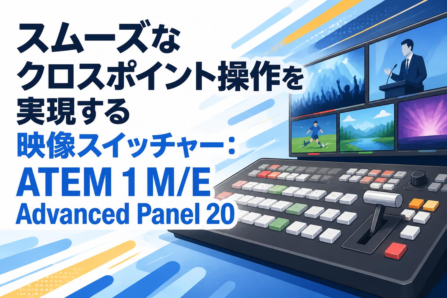 映像スイッチャー スムーズなクロスポイント操作を実現する映像スイッチャー：ATEM 1 M/E