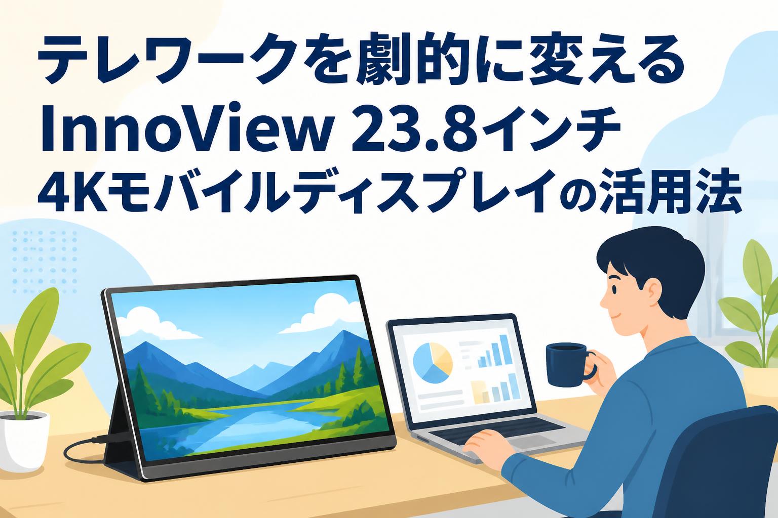 テレワークを劇的に変えるInnoView 23.8インチ4Kモバイルディスプレイ