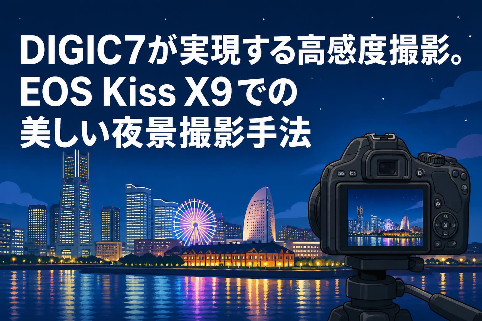 DIGIC7が実現する高感度撮影。EOS Kiss X9での美しい夜景撮影手法