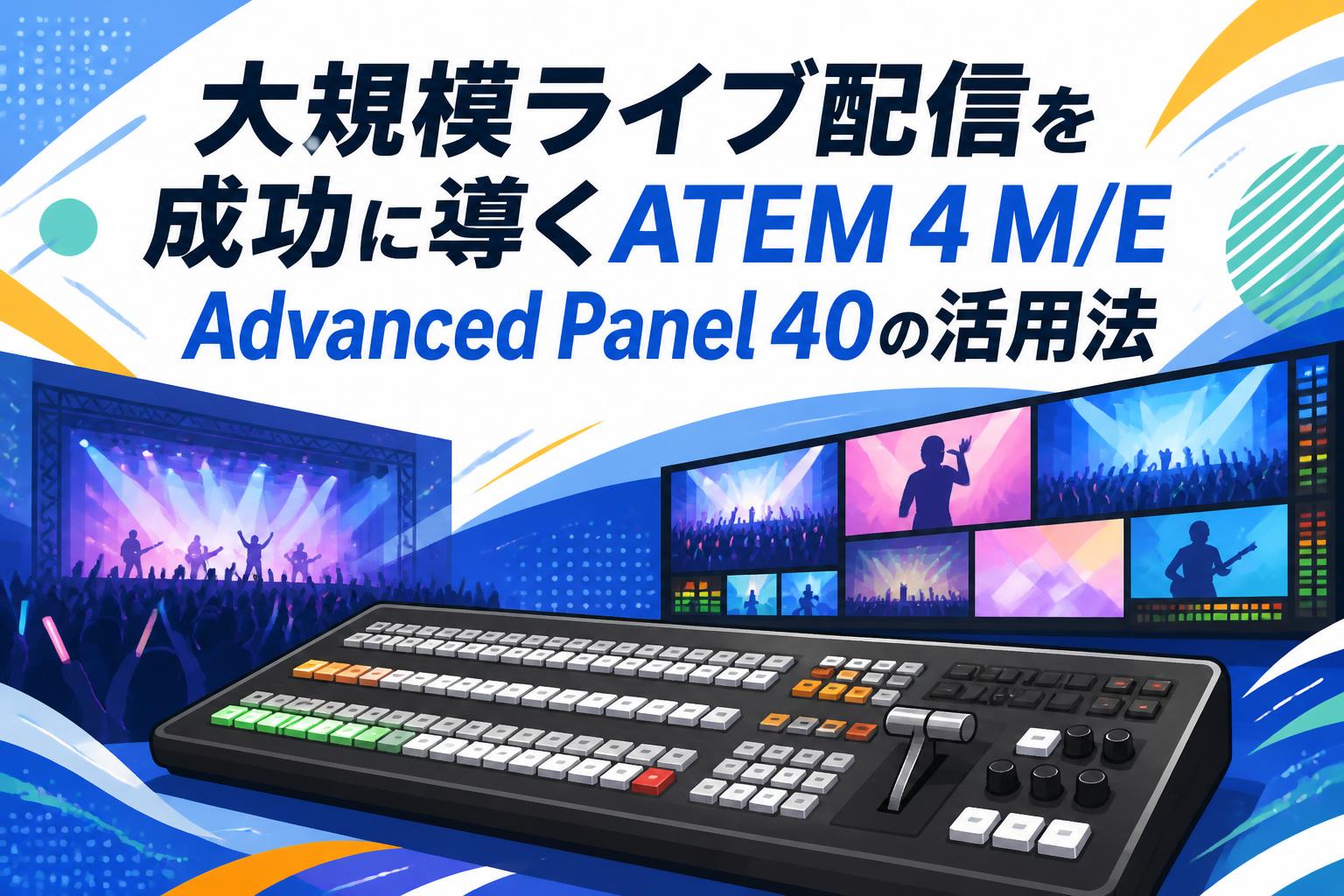 大規模ライブ配信を成功に導くATEM 4 M/E Advanced Panel 40の活用法