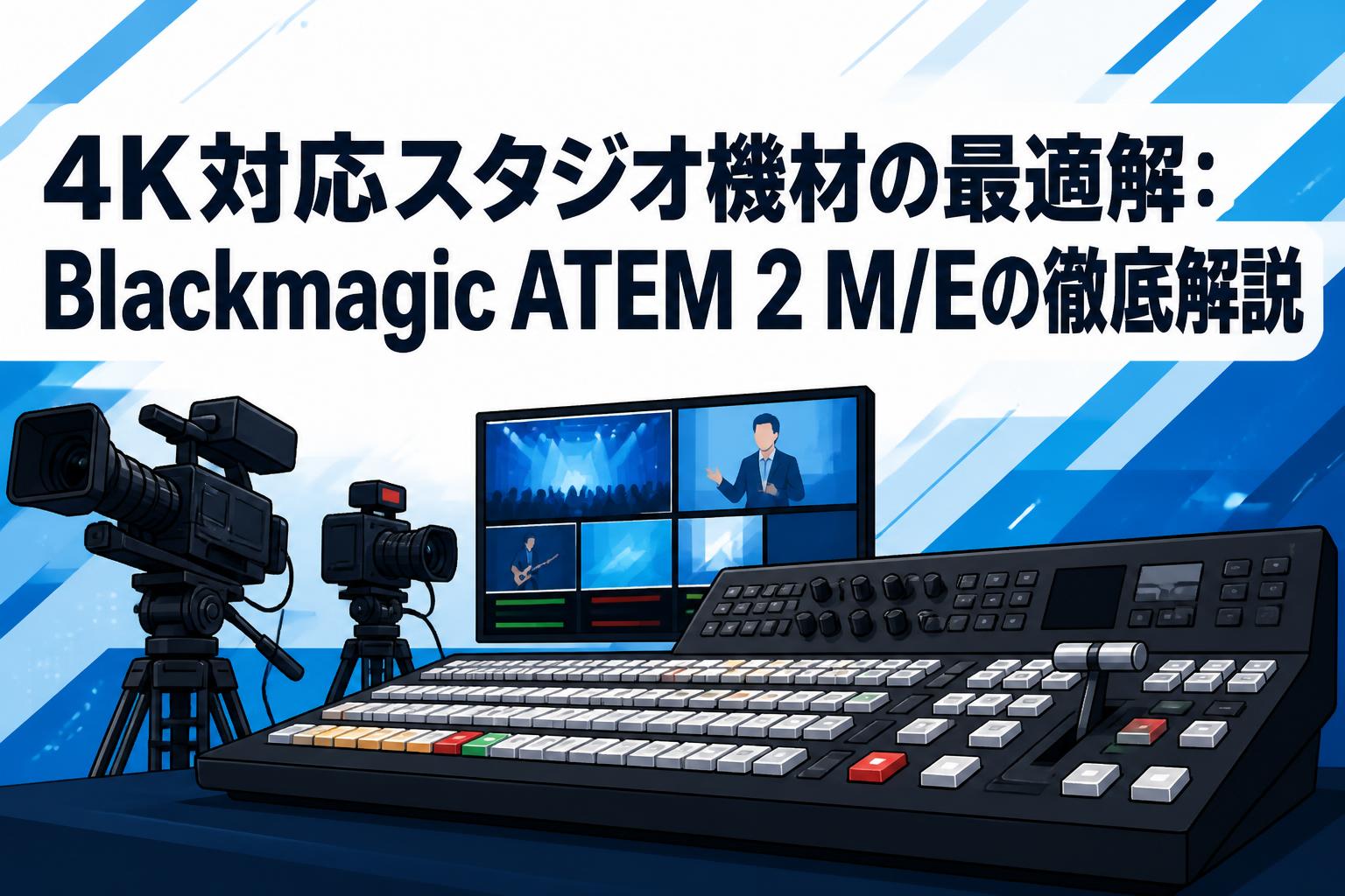 4K対応スタジオ機材の最適解：Blackmagic ATEM 2 M/Eの徹底解説