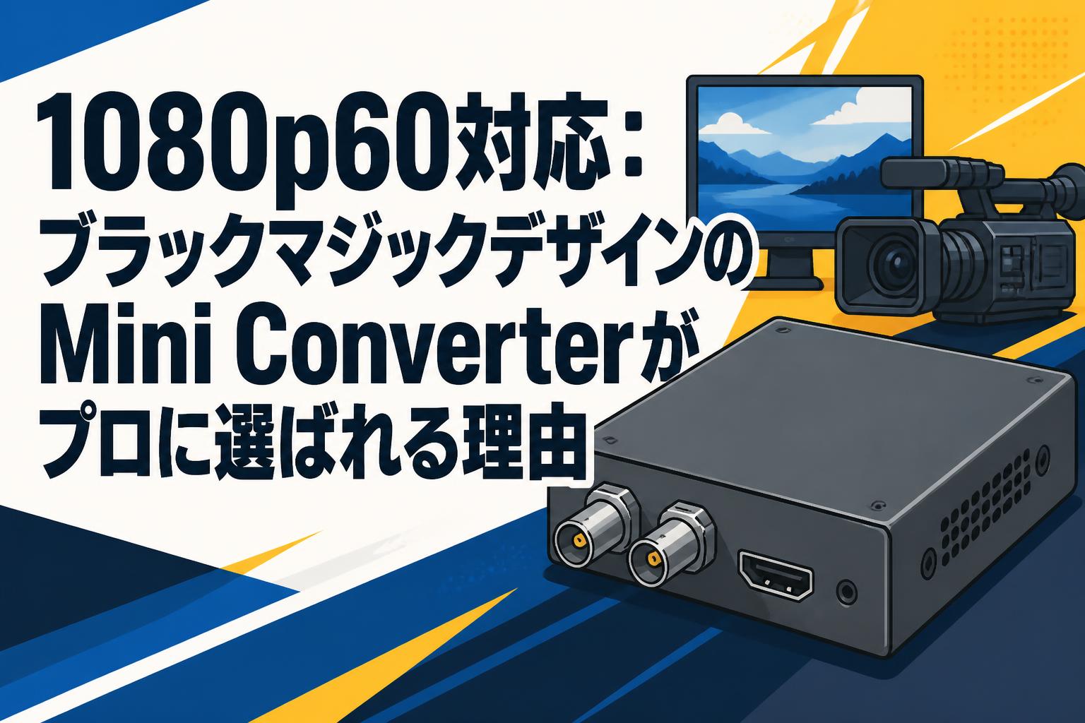 その他 Mini Converter 1080p60対応：ブラックマジックデザインのMini Converterがプロに選ば