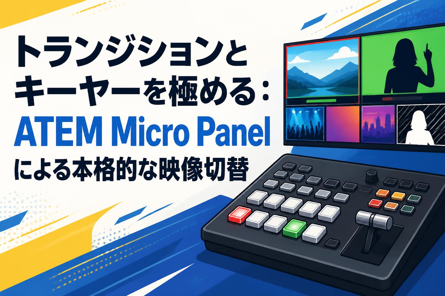 トランジションとキーヤーを極める：ATEM Micro Panelによる本格的な