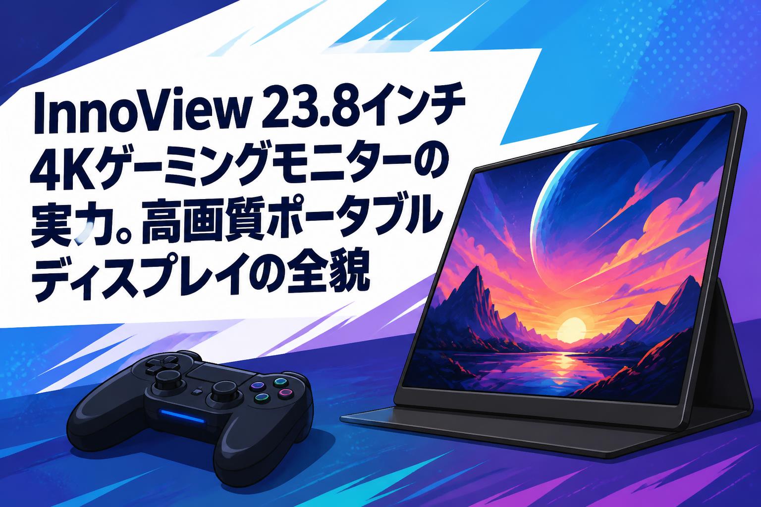InnoView 23.8インチ4Kゲーミングモニターの実力。高画質ポータブル
