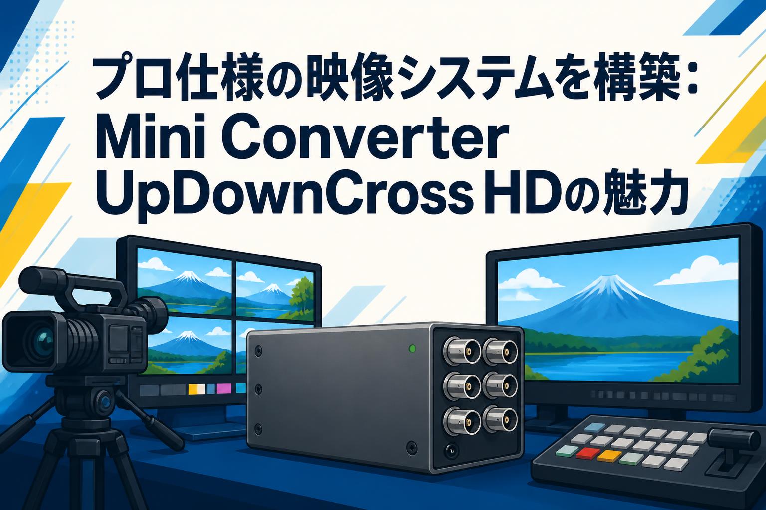 プロ仕様の映像システムを構築：Mini Converter UpDownCross HDの魅力