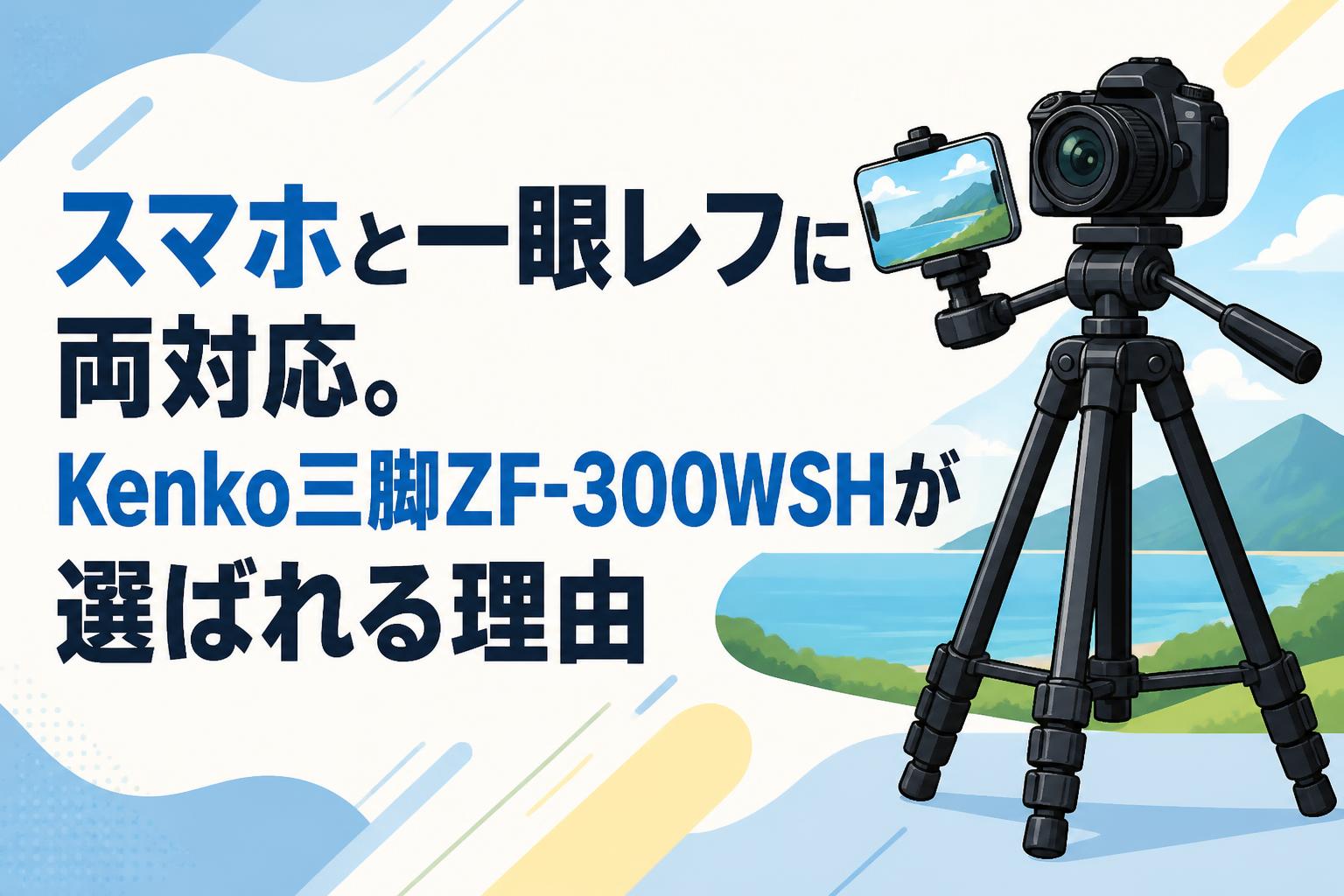 スマホと一眼レフに両対応。Kenko三脚ZF-300WSHが選ばれる理由 | PANDA