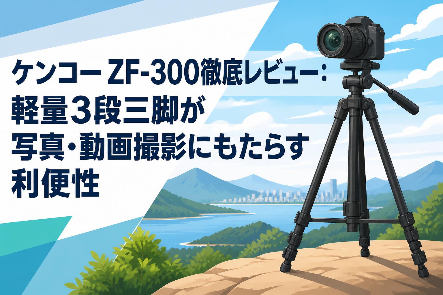 ケンコー ZF-300徹底レビュー：軽量3段三脚が写真・動画撮影にもたらす