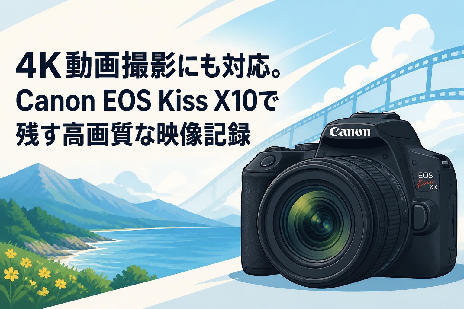 4K動画撮影にも対応。Canon EOS Kiss X10で残す高画質な映像記録