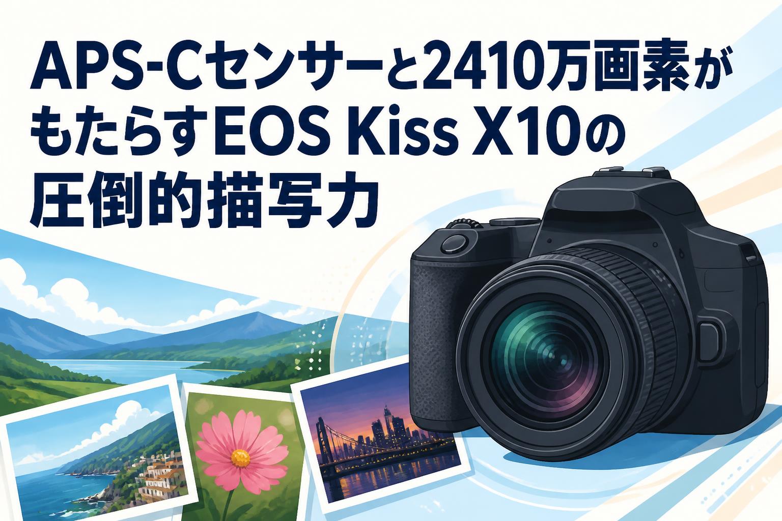 APS-Cセンサーと2410万画素がもたらすEOS Kiss X10の圧倒的描写力
