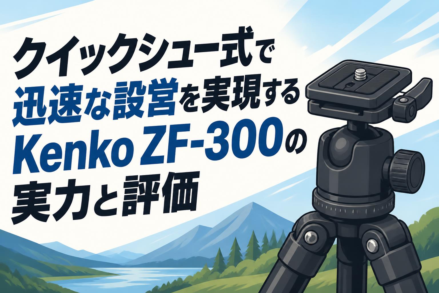 クイックシュー式で迅速な設営を実現するKenko ZF-300の実力と評価