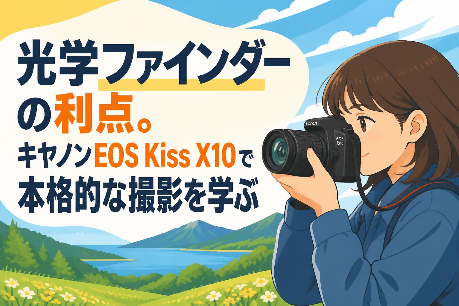 光学ファインダーの利点。キヤノンEOS Kiss X10で本格的な撮影を学ぶ