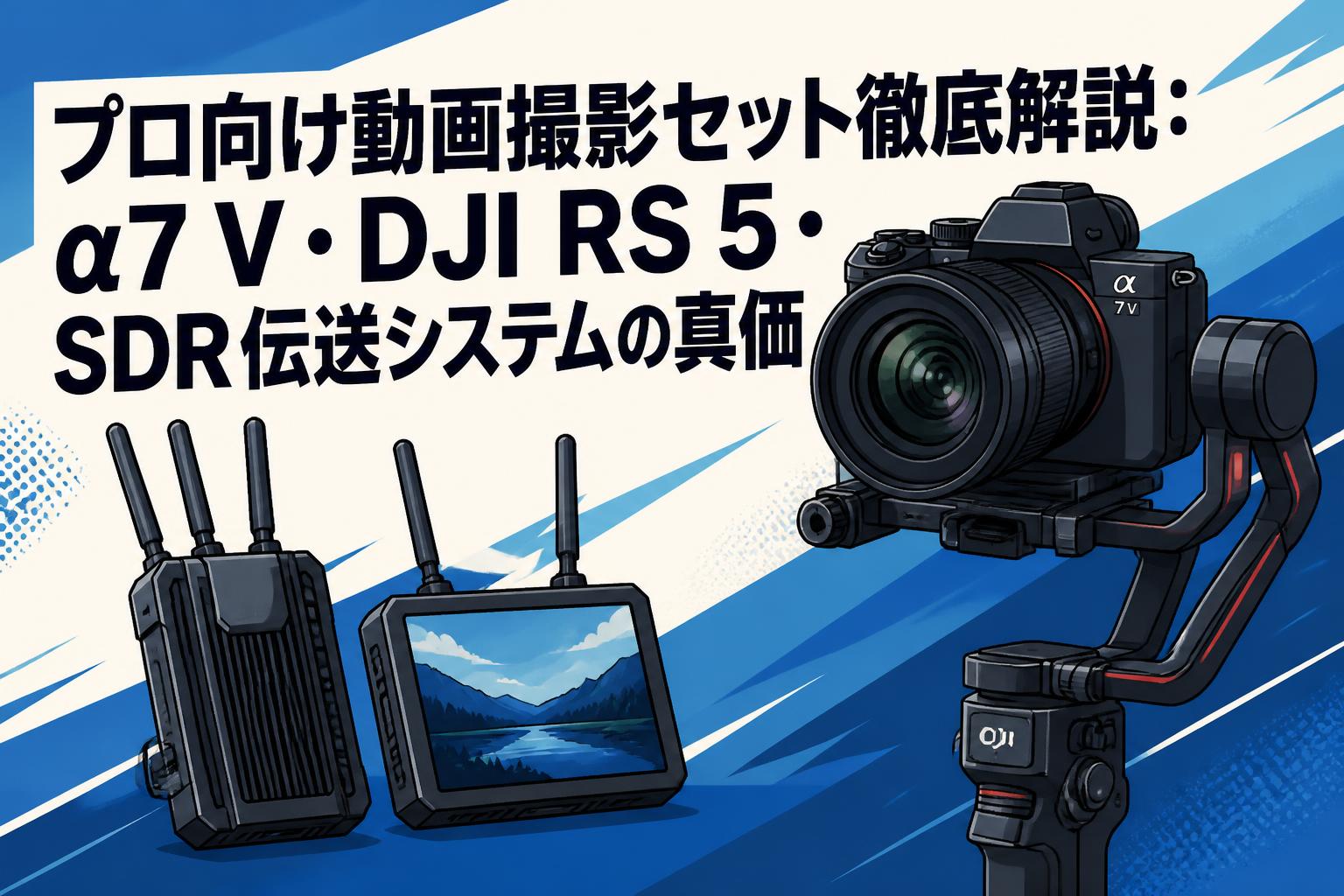 プロ向け動画撮影セット徹底解説：α7 V・DJI RS 5・SDR伝送システムの