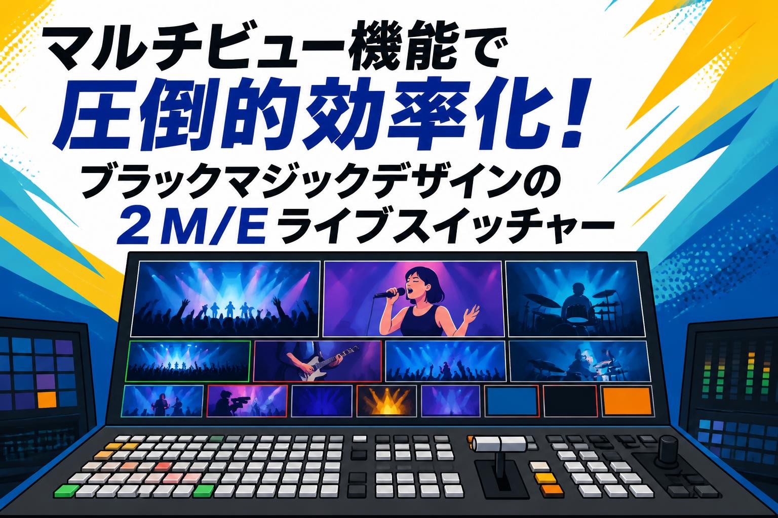 マルチビュー機能で圧倒的効率化！ブラックマジックデザインの2 M/E