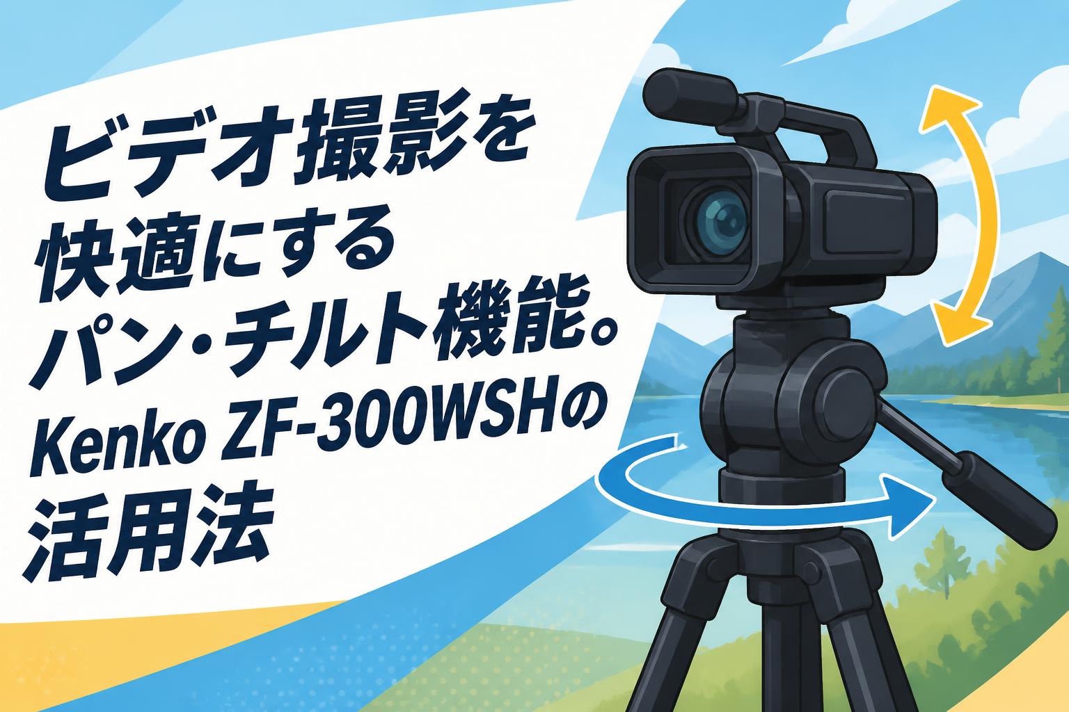 ビデオ撮影を快適にするパン・チルト機能。Kenko ZF-300WSHの活用法
