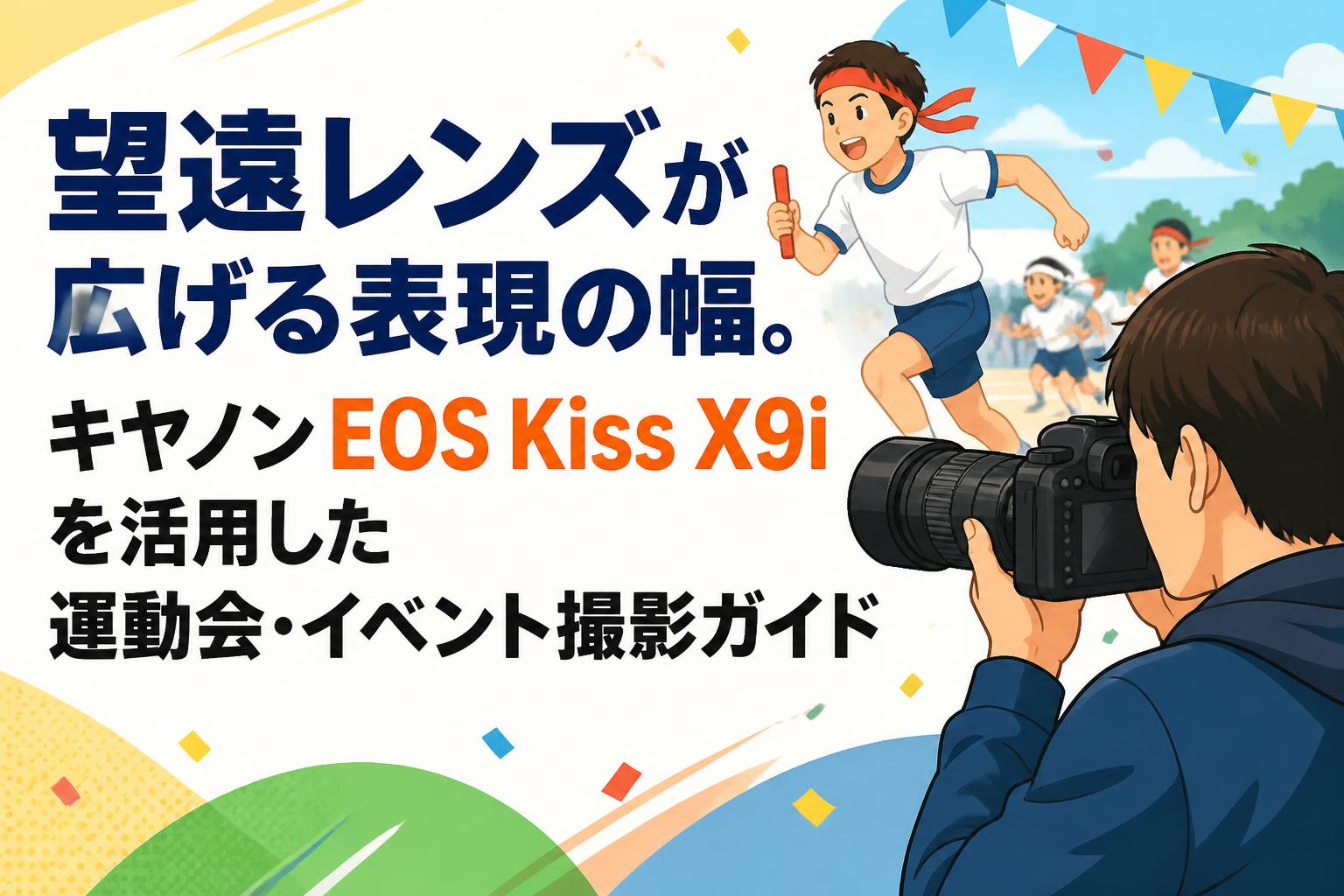 望遠レンズが広げる表現の幅。キヤノンEOS Kiss X9iを活用した運動会