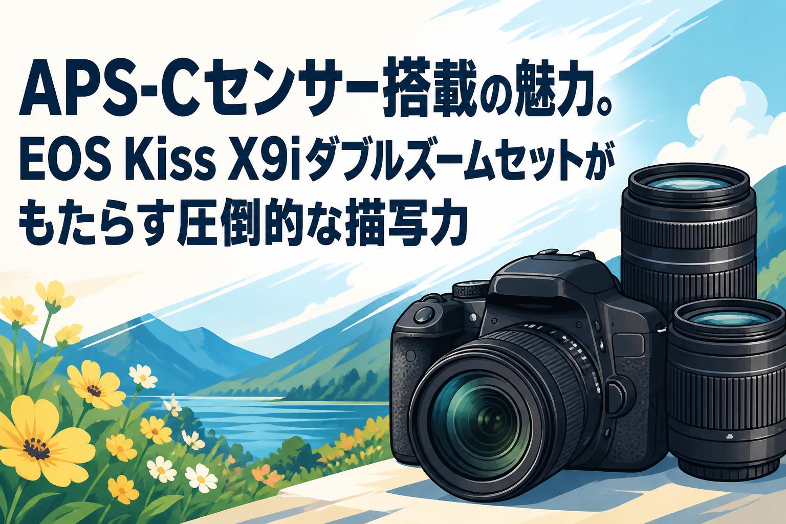 APS-Cセンサー搭載の魅力。EOS Kiss X9iダブルズームセットがもたらす