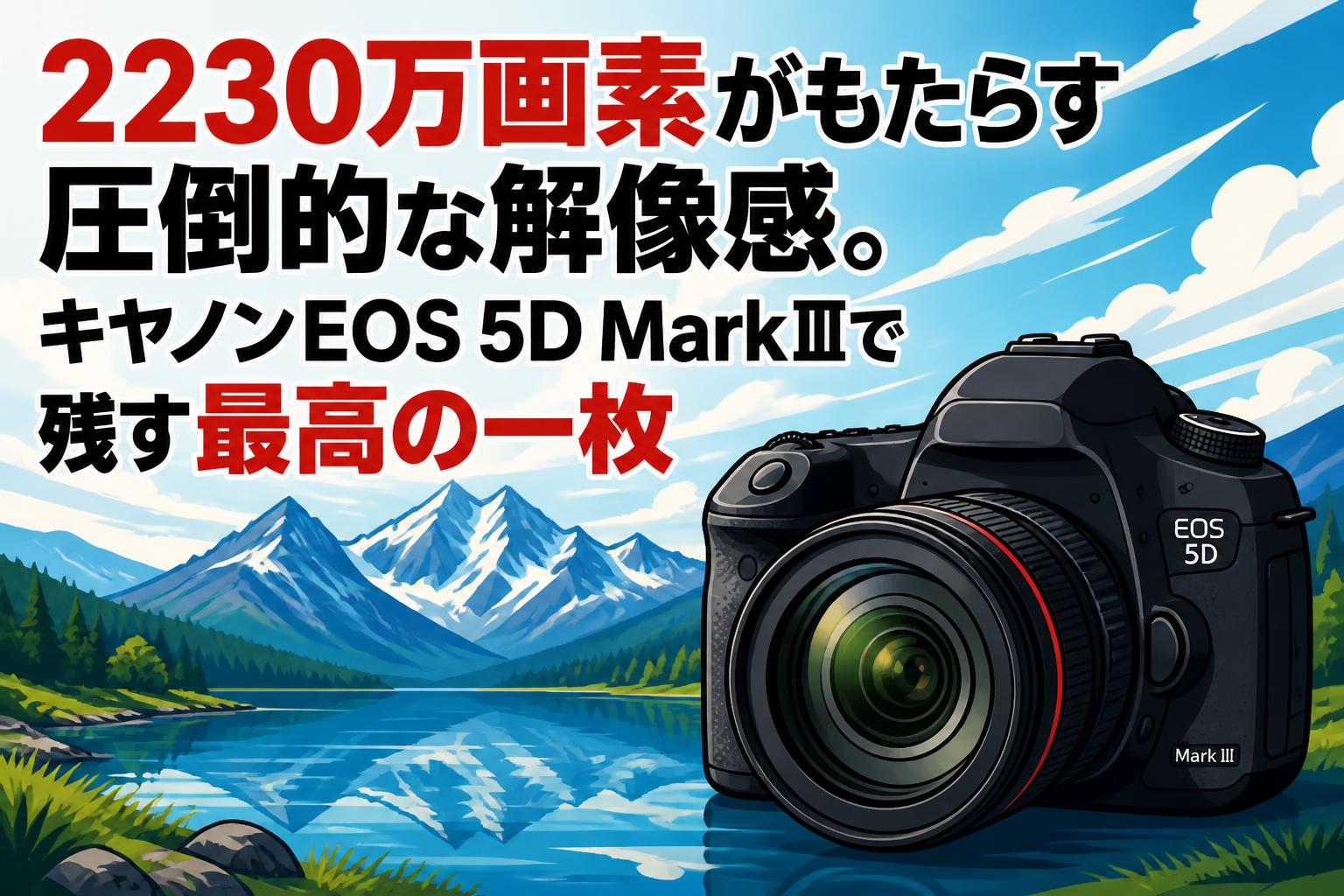2230万画素がもたらす圧倒的な解像感。キヤノンEOS 5D MarkⅢで残す