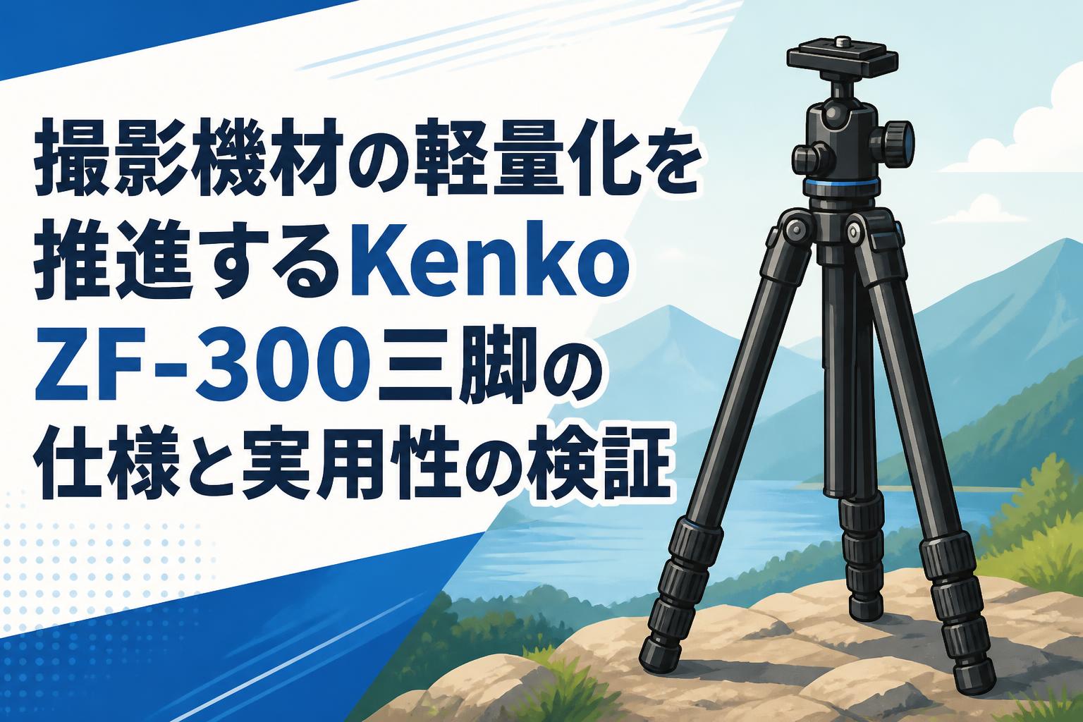 撮影機材の軽量化を推進するKenko ZF-300三脚の仕様と実用性の検証