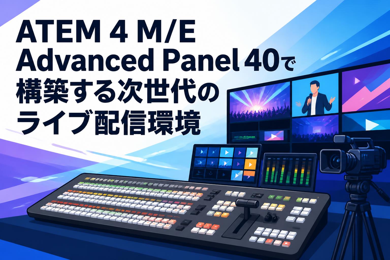 ATEM 4 M/E Advanced Panel 40で構築する次世代のライブ配信環境