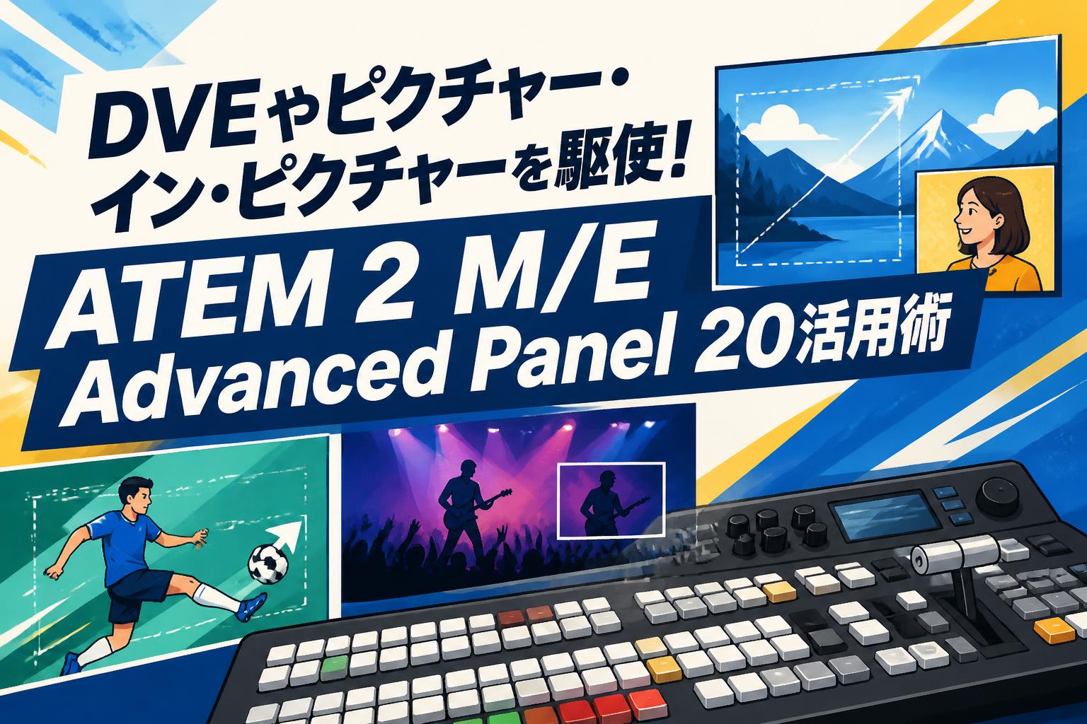 DVEやピクチャー・イン・ピクチャーを駆使！ATEM 2 M/E Advanced Panel