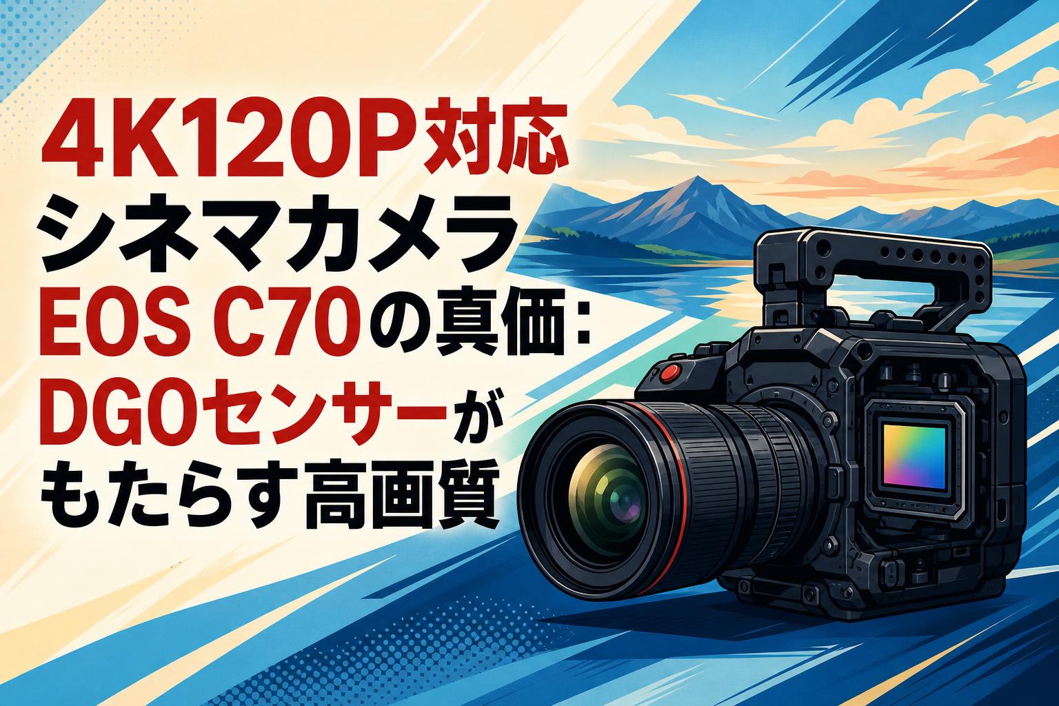 4K120P対応シネマカメラEOS C70の真価：DGOセンサーがもたらす高画質