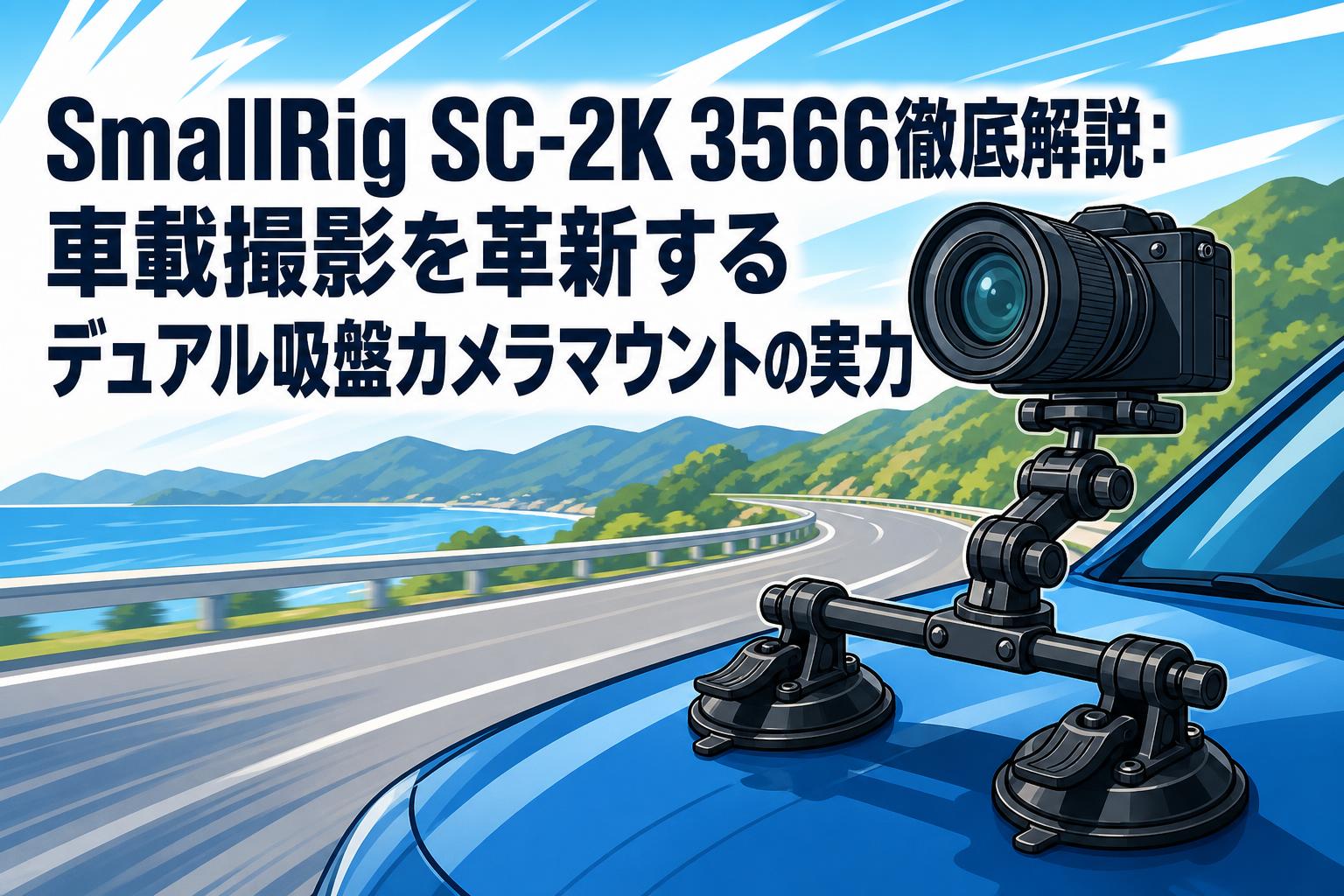 SmallRig SC-2K 3566徹底解説：車載撮影を革新するデュアル吸盤カメラ