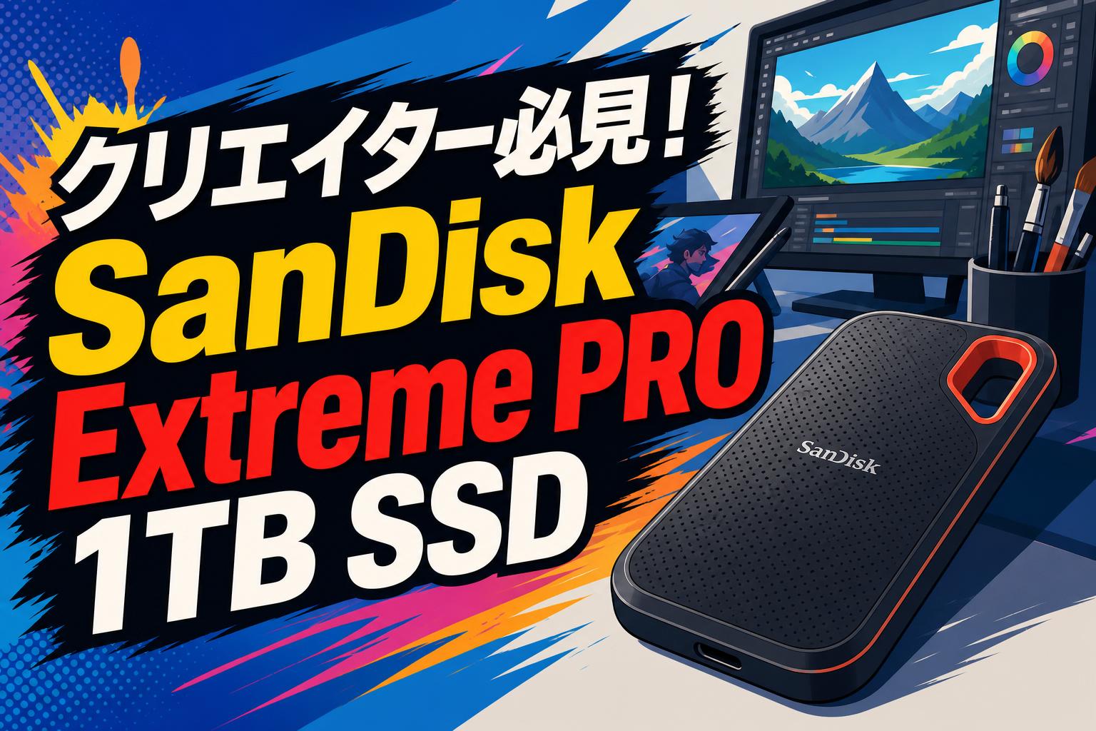 クリエイター必見！SanDisk Extreme PRO 1TB SSD | PANDA TIMES