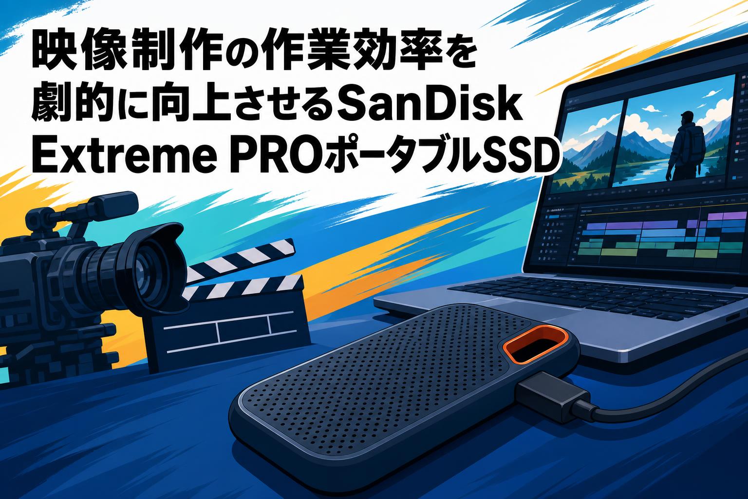 映像制作の作業効率を劇的に向上させるSanDisk Extreme PROポータブル