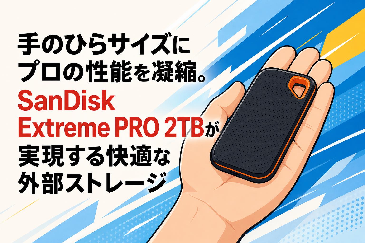 手のひらサイズにプロの性能を凝縮。SanDisk Extreme PRO 2TBが実現