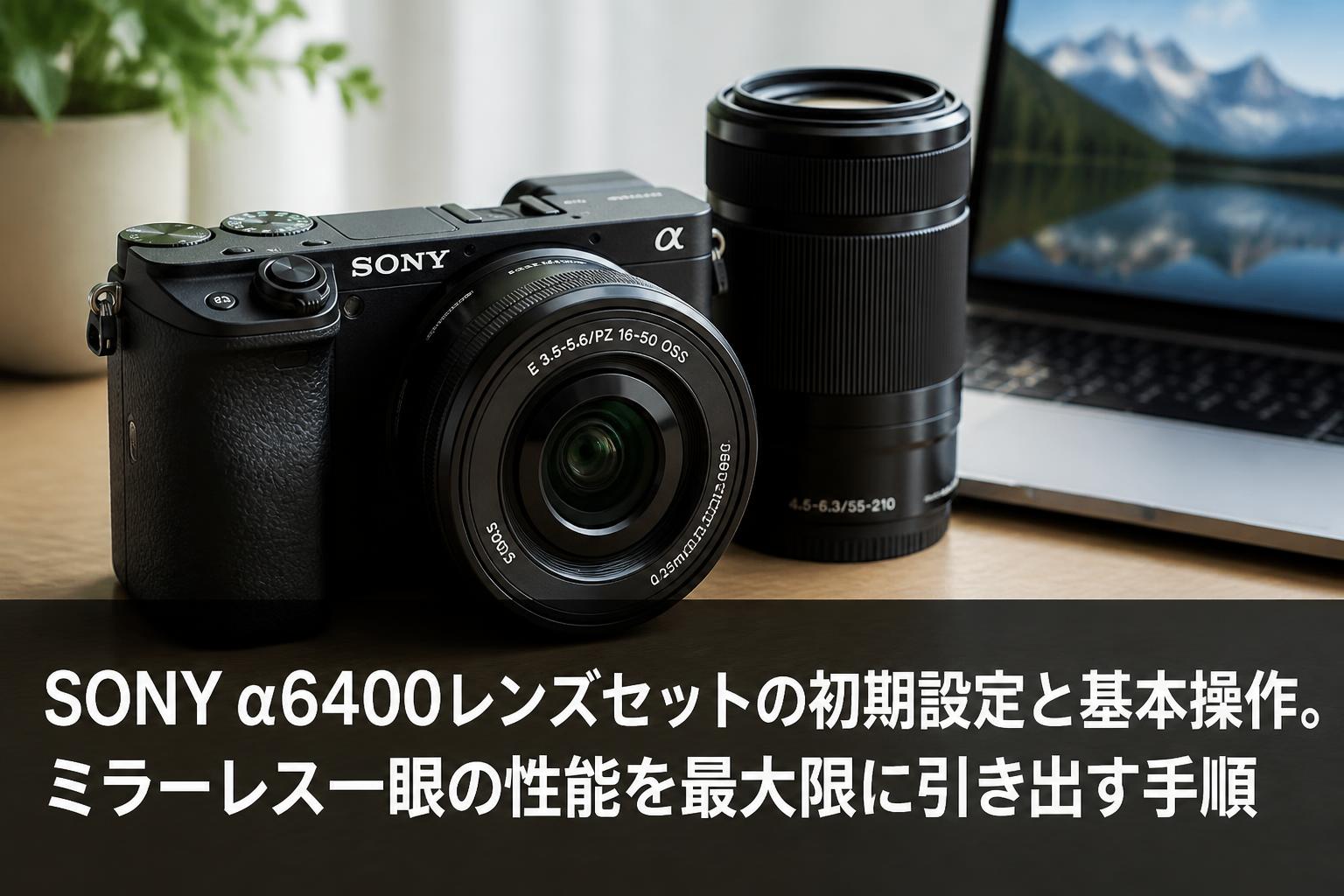 SONY α6400レンズセットの初期設定と基本操作。ミラーレス一眼の性能を