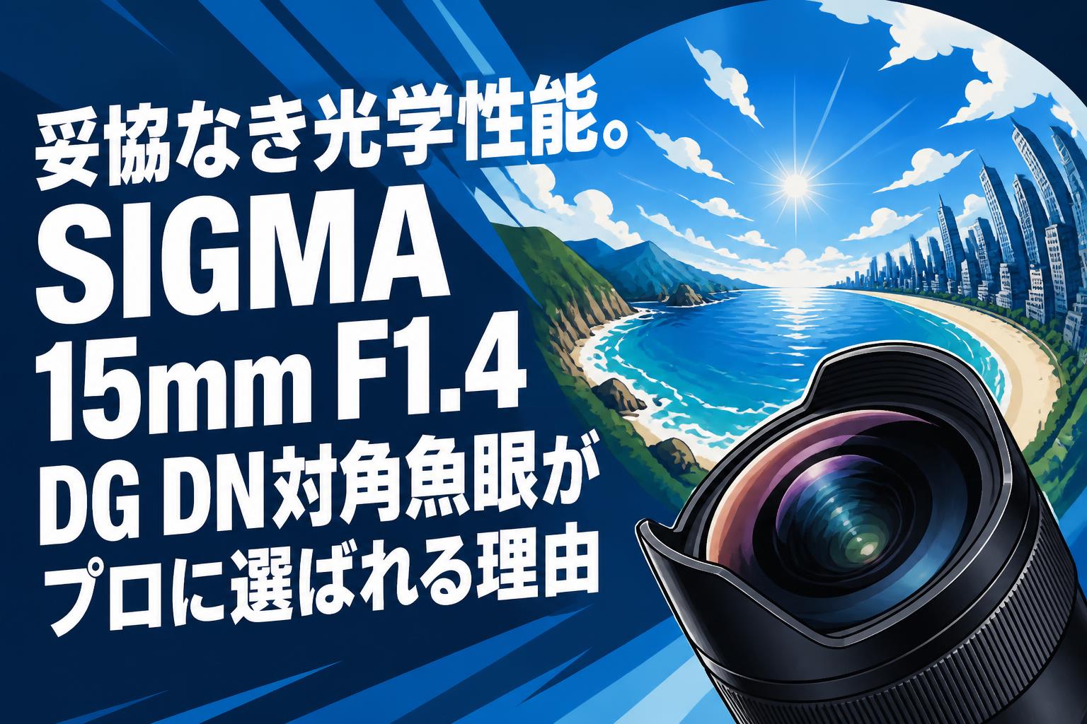 妥協なき光学性能。SIGMA 15mm F1.4 DG DN対角魚眼がプロに選ばれる