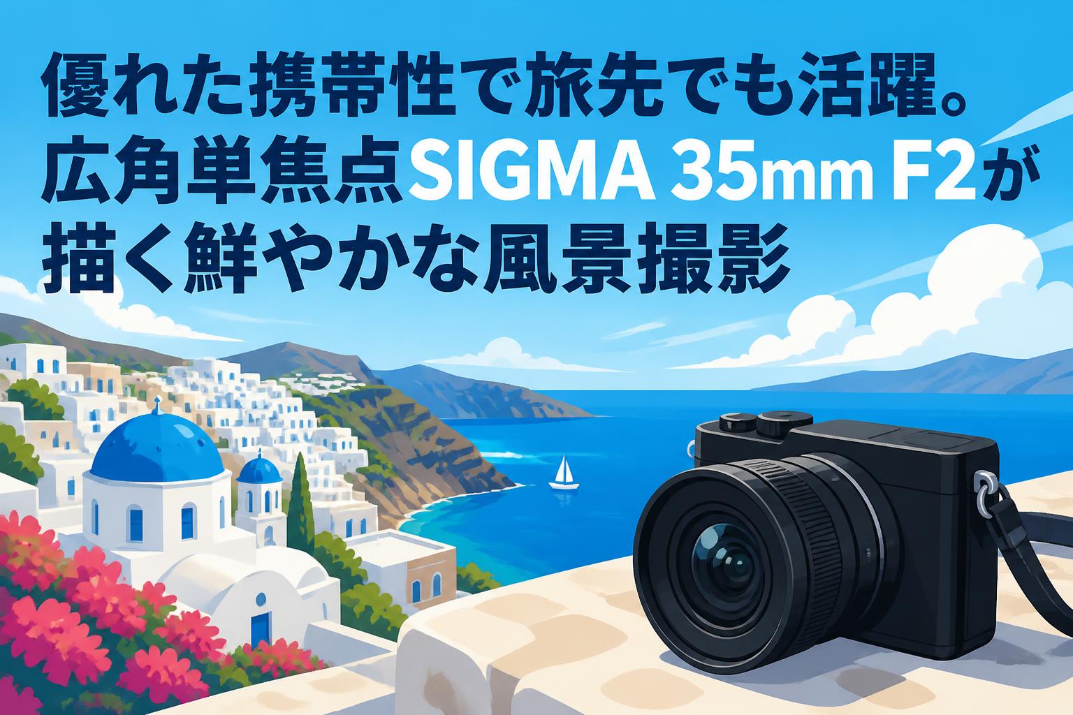 優れた携帯性で旅先でも活躍。広角単焦点SIGMA 35mm F2が描く鮮やかな