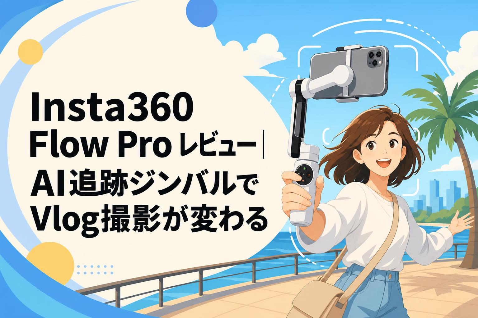 Insta360 Flow Pro レビュー｜AI追跡ジンバルでVlog撮影が変わる