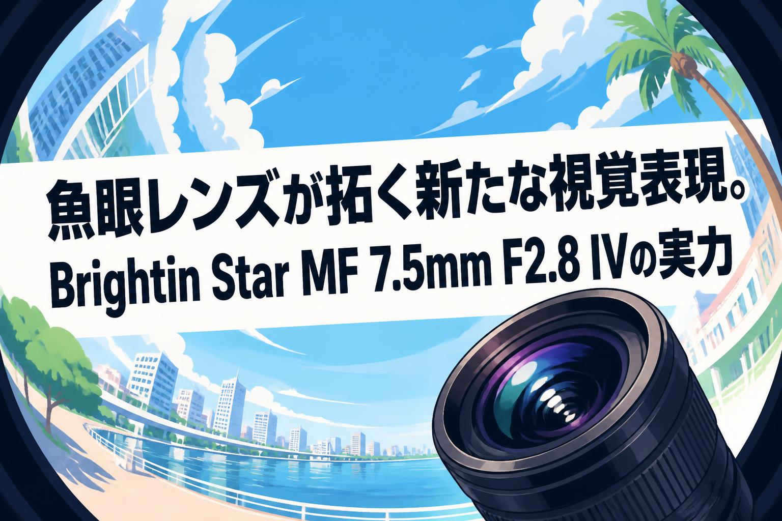 魚眼レンズが拓く新たな視覚表現。Brightin Star MF 7.5mm F2.8 IVの
