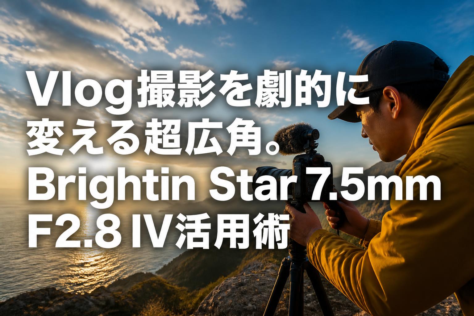 撮影参考用 Vlog撮影を劇的に変える超広角。Brightin Star 7.5mm F2.8 IV活用術