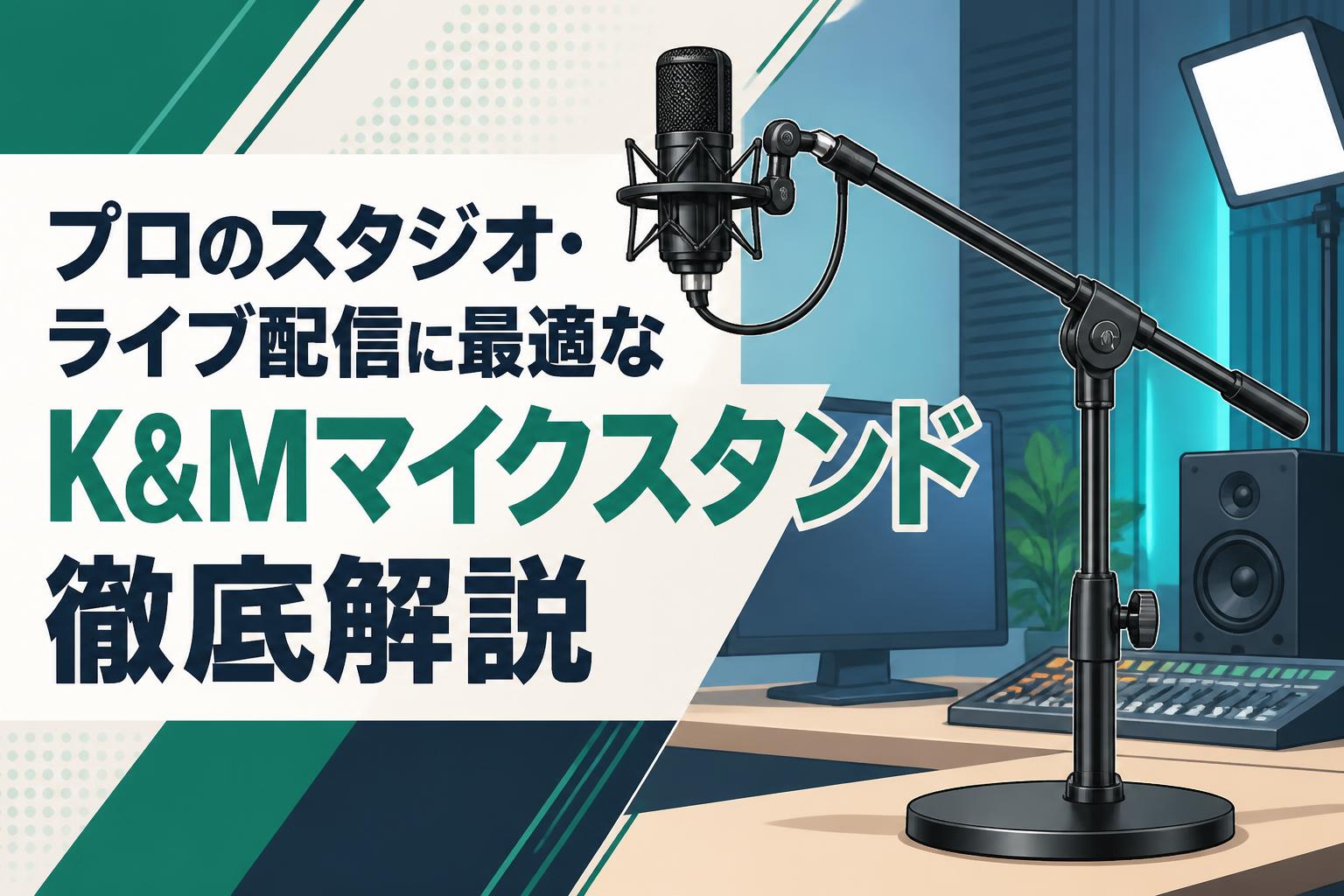 プロのスタジオ・ライブ配信に最適なK&Mマイクスタンド徹底解説
