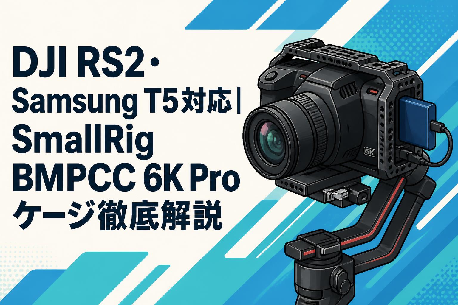 DJI RS2・Samsung T5対応｜SmallRig BMPCC 6K Proケージ徹底解説