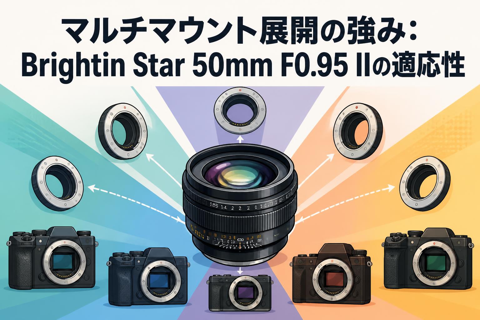 マルチマウント展開の強み：Brightin Star 50mm F0.95 IIの適応性