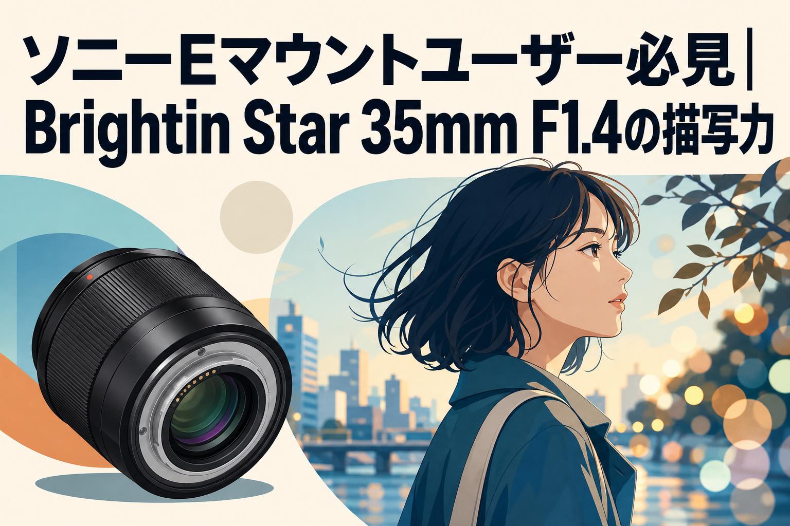 ソニーEマウントユーザー必見|Brightin Star 35mm F1.4の描写力