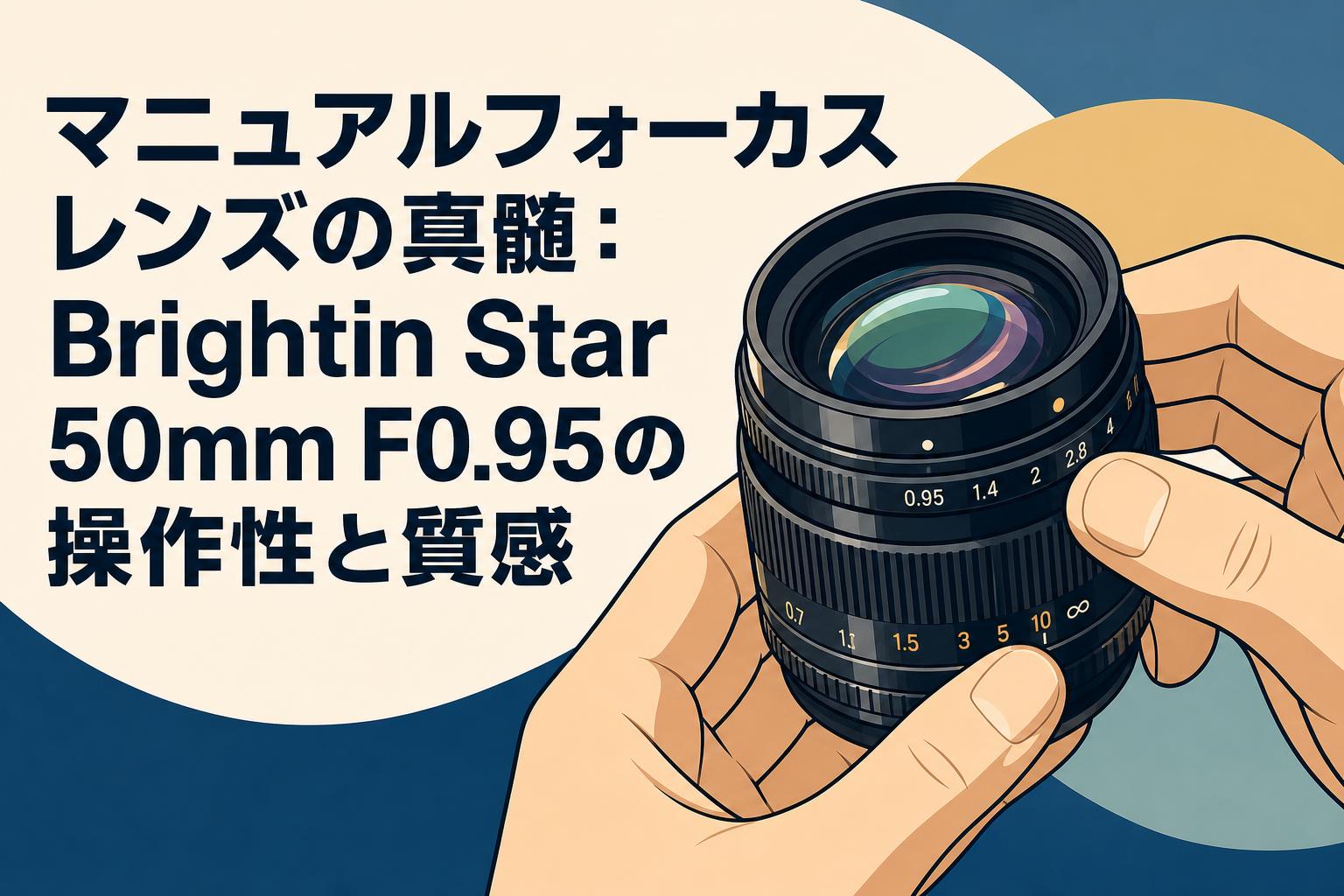 マニュアルフォーカスレンズの真髄：Brightin Star 50mm F0.95の操作性